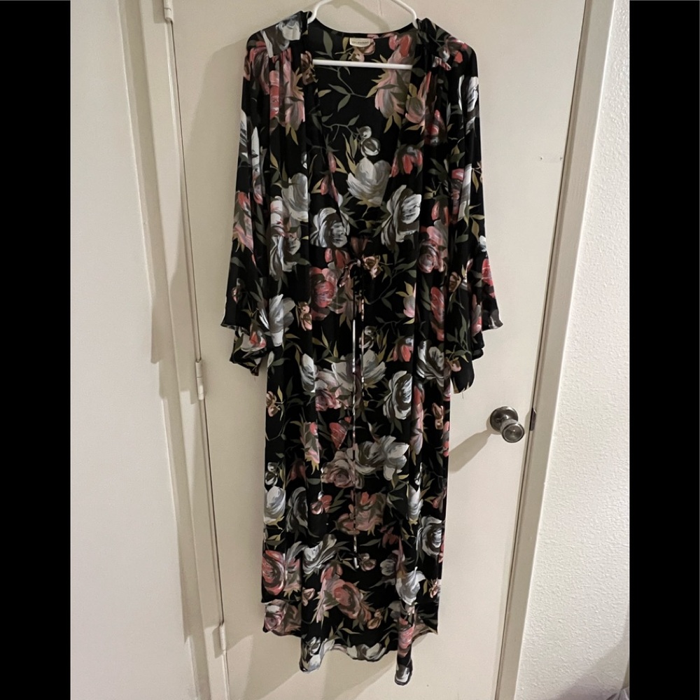 Goldspark Bohemian Flower Duster, Tie front